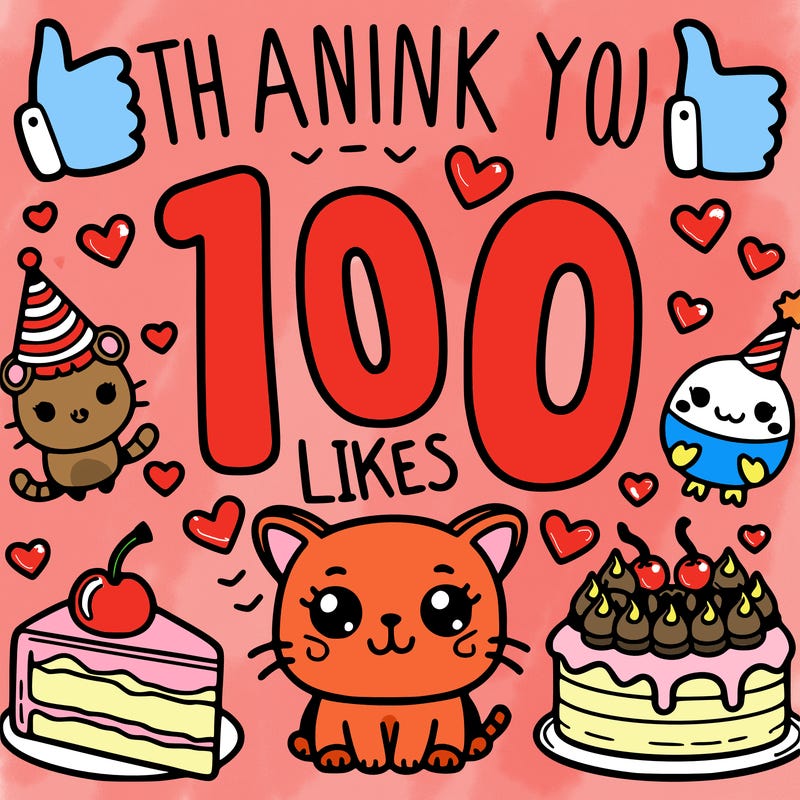 thank you for 100 likes