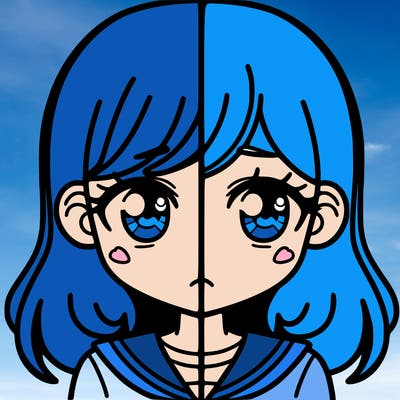 a split of a girl