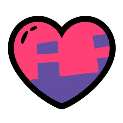 a blank heart