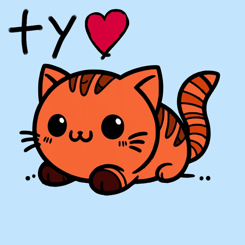 cat cute pencil