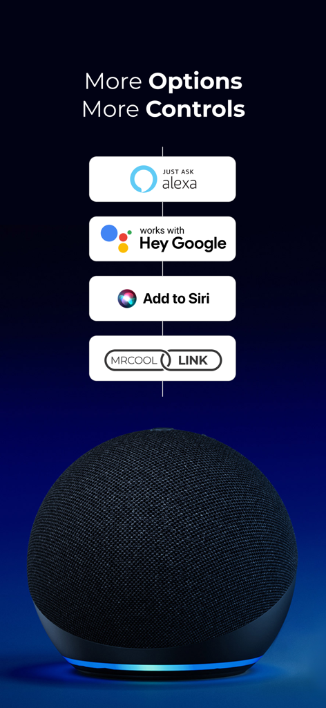 MRCOOL SmartHVAC - MRCOOL SmartHVAC app voice control integrations with Amazon Alexa Google Assistant and Siri