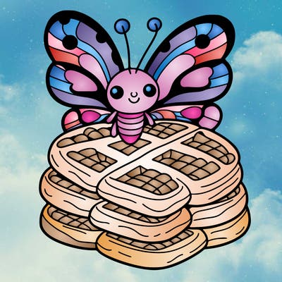 butterfly waffles