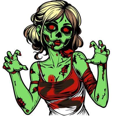 realistic zombie girl