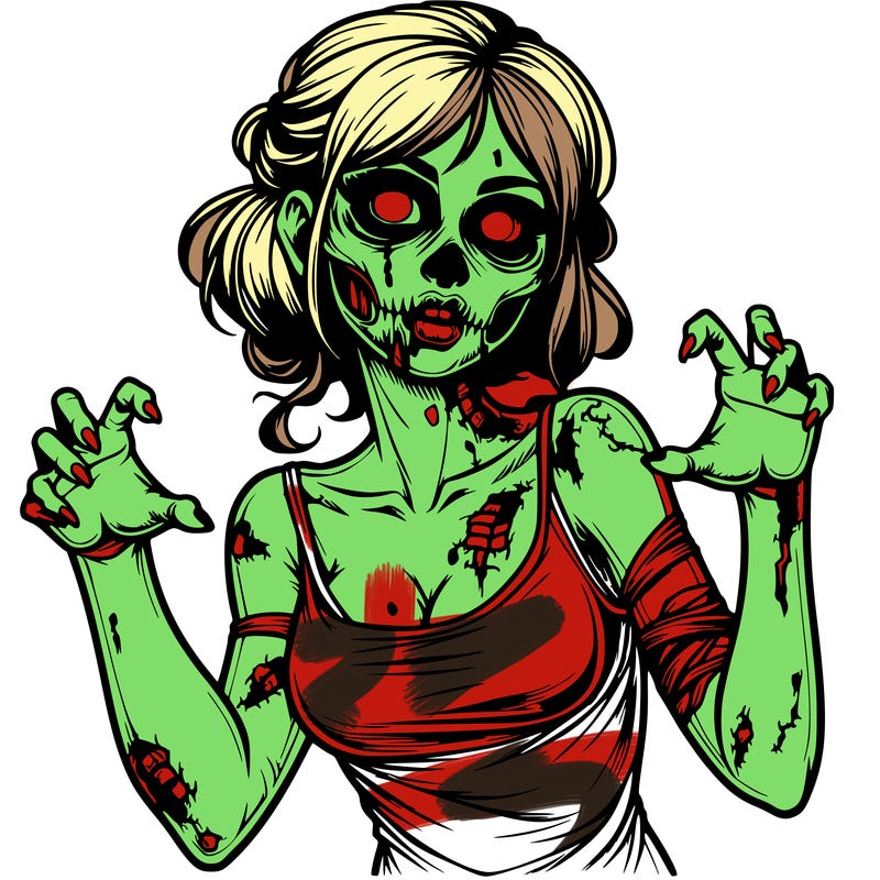 realistic zombie girl