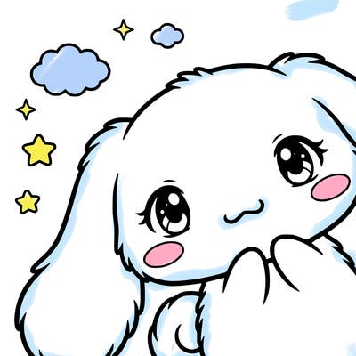 anime cinnamoroll cute fluffy