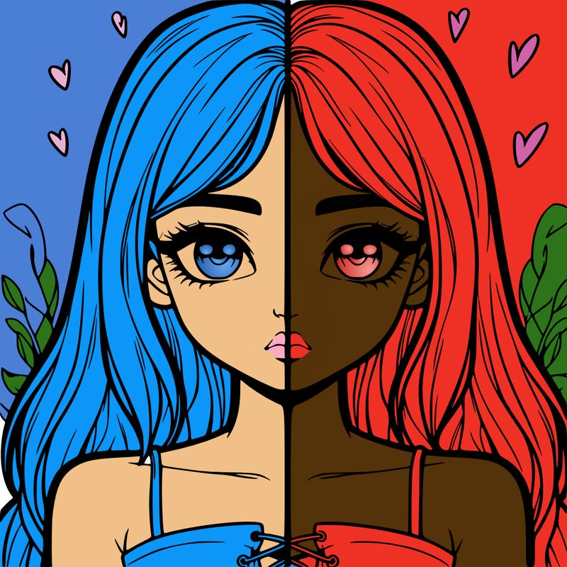 realistic girl split