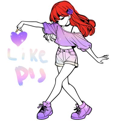 realistic girl danceing