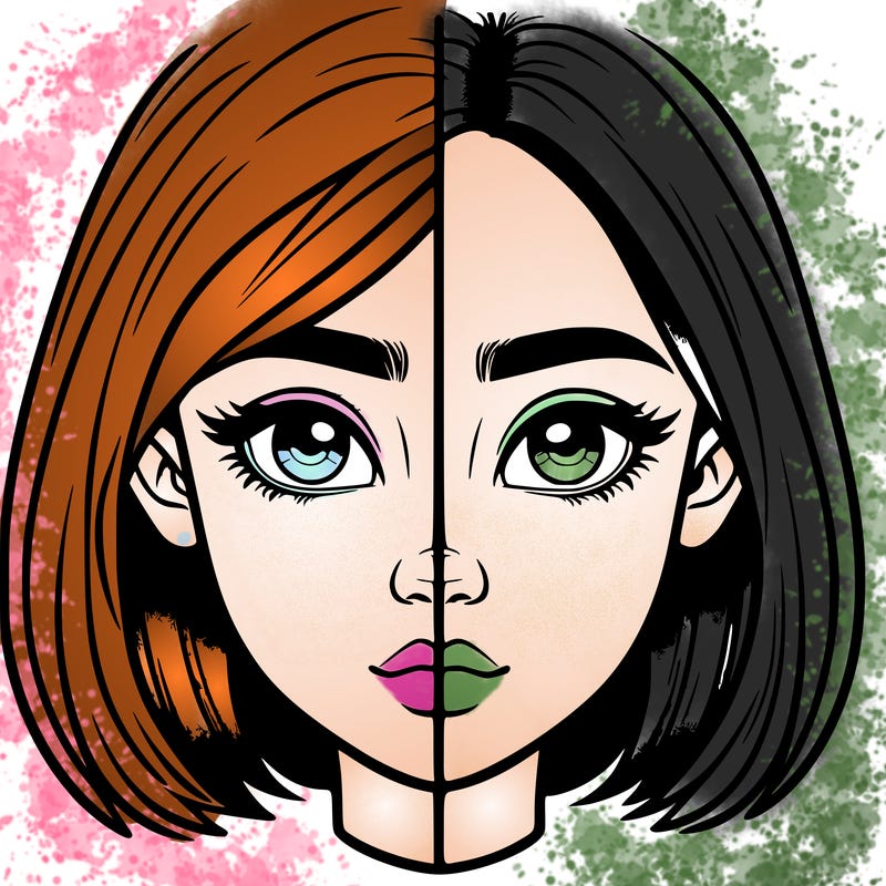 realistic girl split