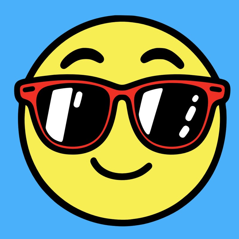 emoji with sunglasses