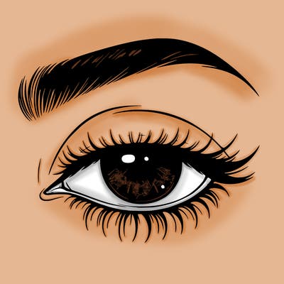 eye closed realistic