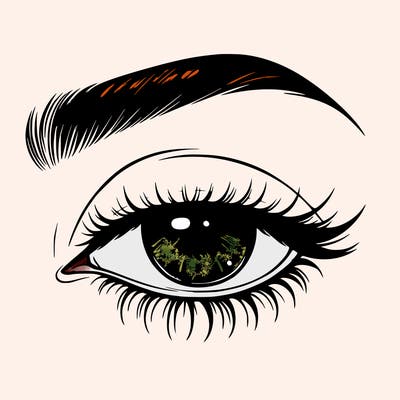 eye closed realistic