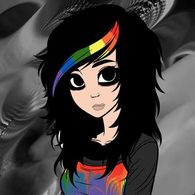 realistic emo girl