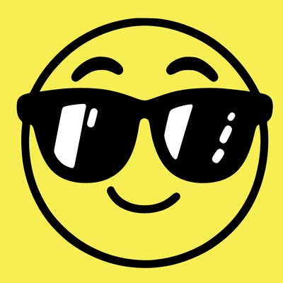 emoji with sunglasses