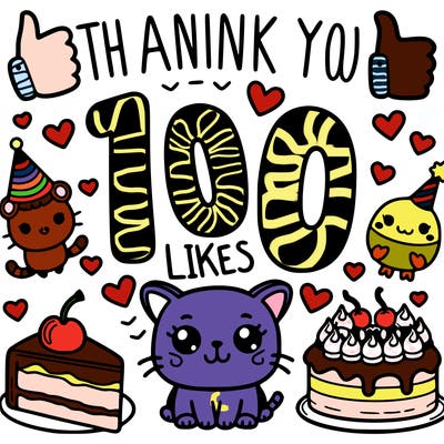 thank you for 100 likes
