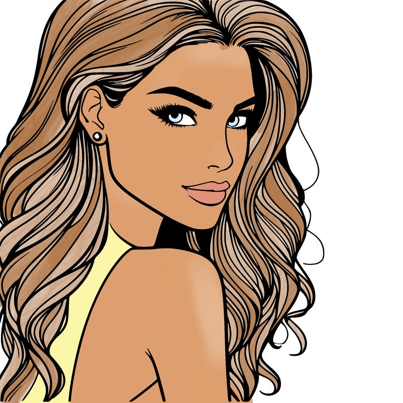 beautiful female fashion model