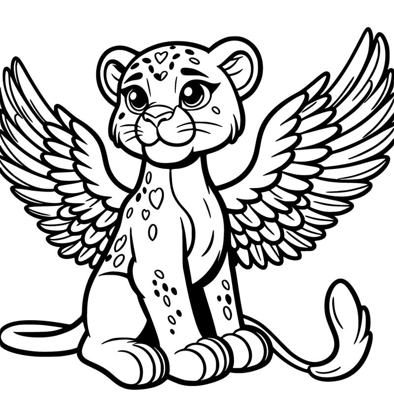 panther with wings