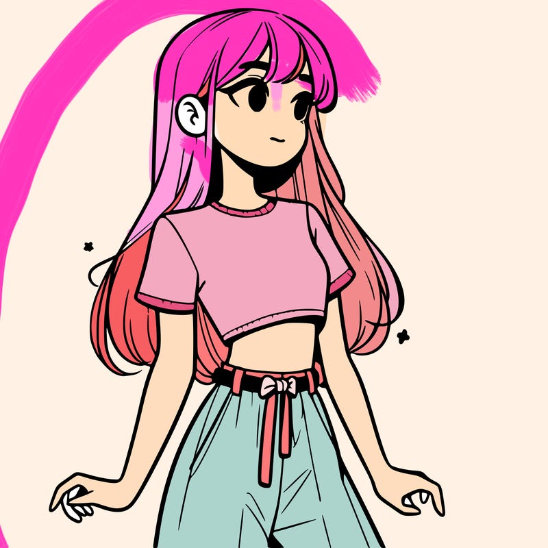 girl in a cute crop top