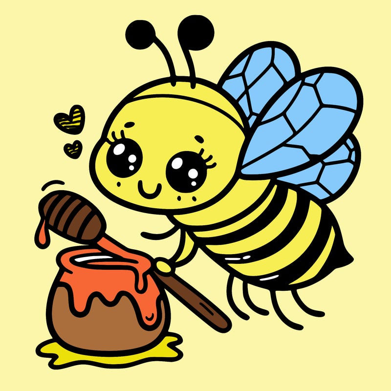 bee  with   honey