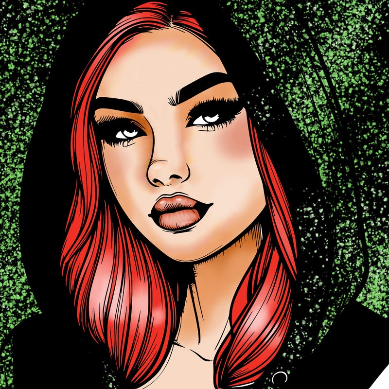 realistic beautiful woman with hoodie