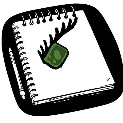 a blank sketch pad