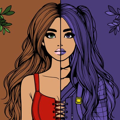 realistic girl split