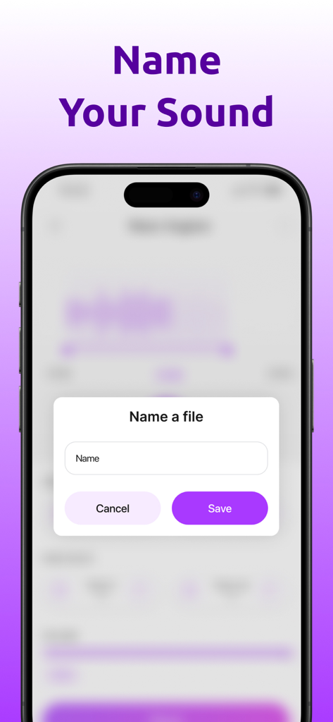Ringtone Maker & Custom Tones - A popup window to name and save a custom ringtone file in the TikT Ringtone Maker app on an iPhone