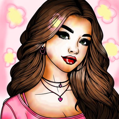 detailed realistic girl