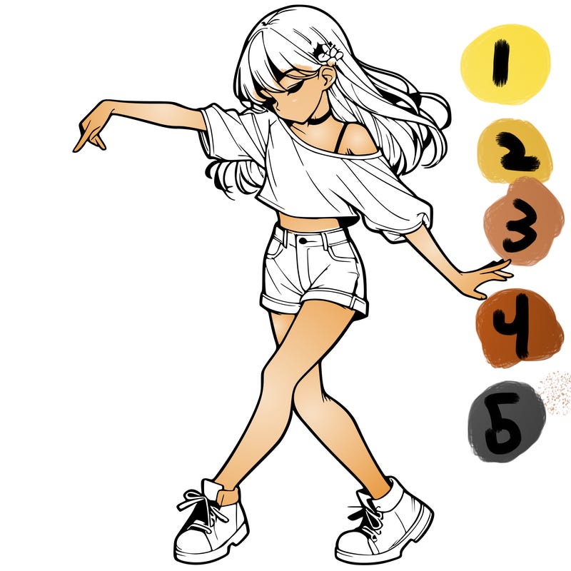 realistic girl danceing