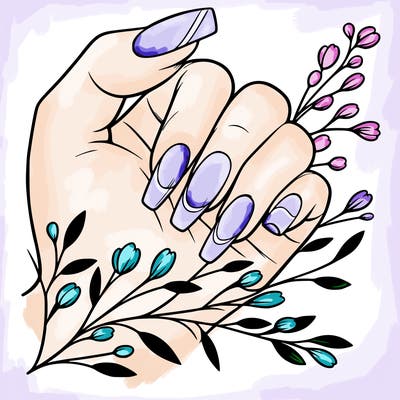 nails with french tip