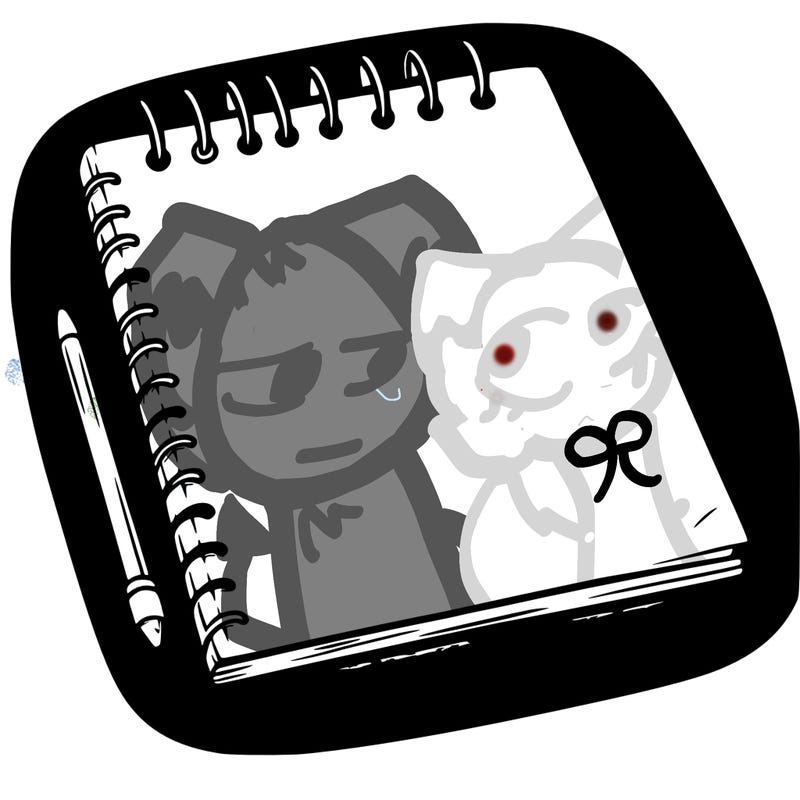 a blank sketch pad