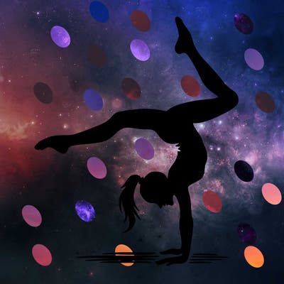 silhouette cartwheel women