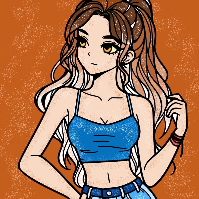 girl in crop top