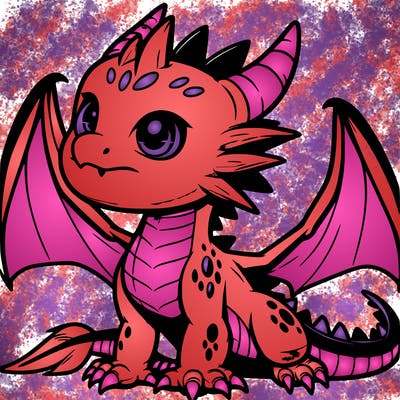 fierce baby night dragon