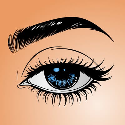 eye closed realistic