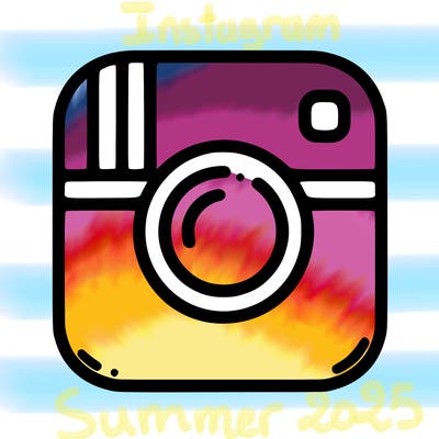 the minimalist version of instagram icon