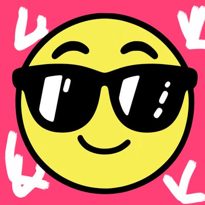 emoji with sunglasses