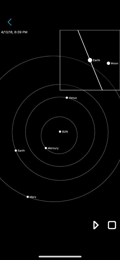 Constellation Map mobile - 太陽の周りを回る惑星を示す太陽系の軌道位置図