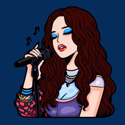 realistic female singer