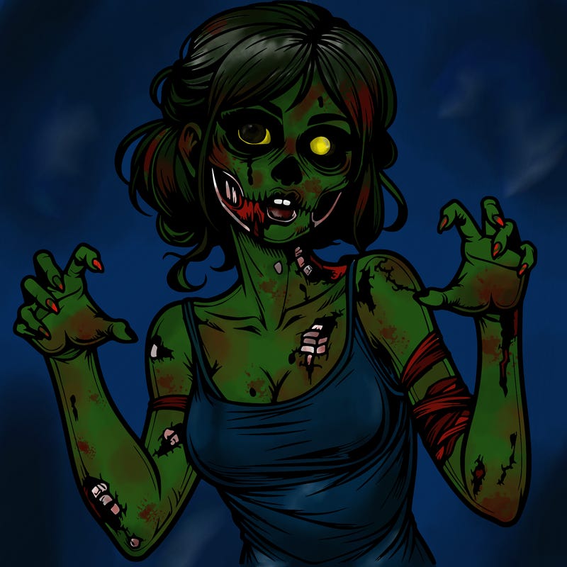 realistic zombie girl