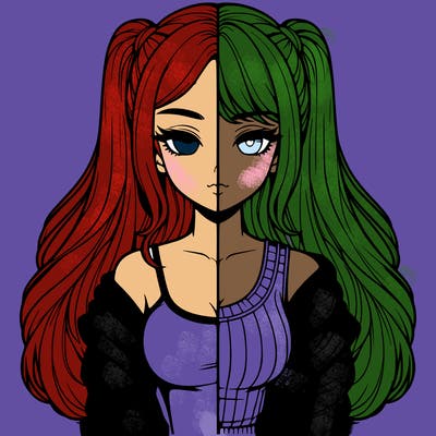 realistic girl split