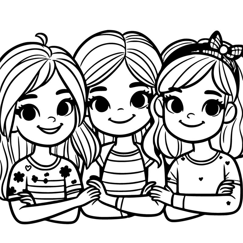 3 tween girls who are best friends