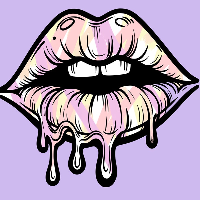 lips that look realistic and drip