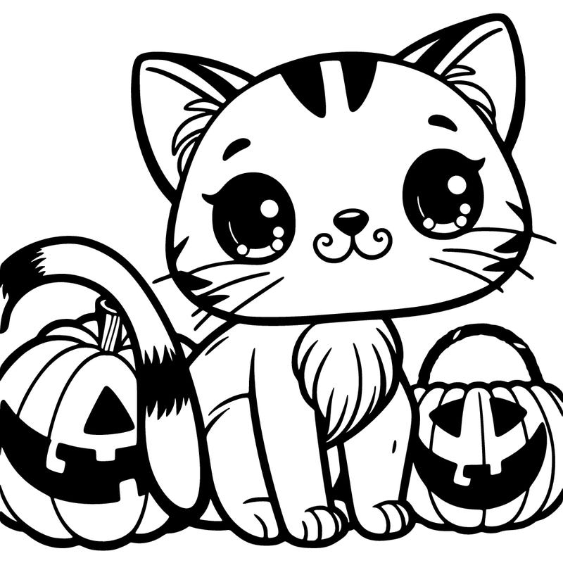 a halloween cat