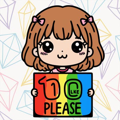 a cute girl holding a sign that says 100 like please