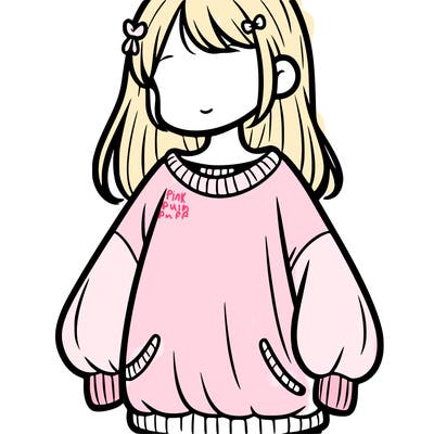 girl in a baggy sweater