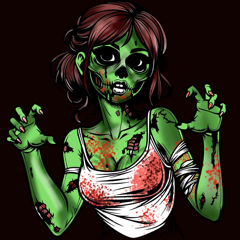 realistic zombie girl