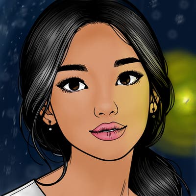 beautiful realistic asian woman