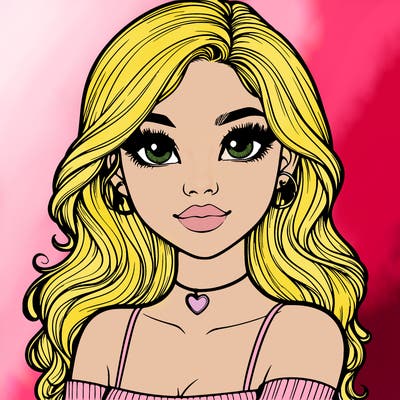 realistic pretty girl