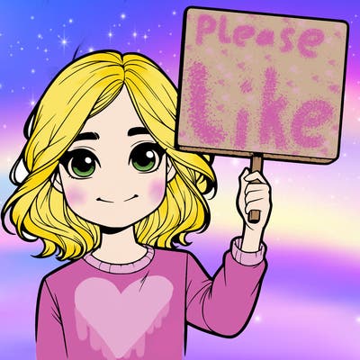 realistic girl holding up a sign