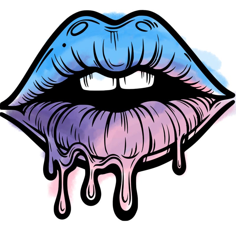 lips that look realistic and drip